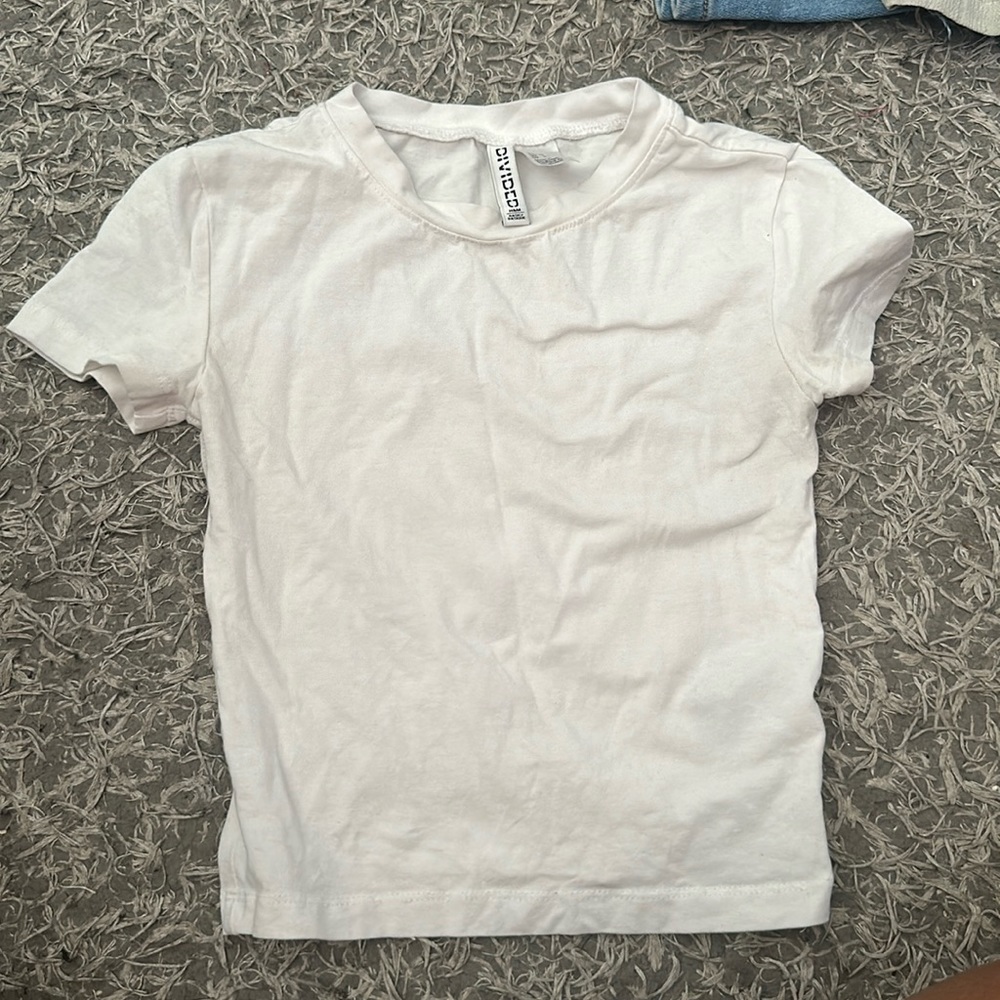 white crop top